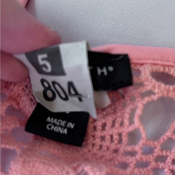 Crocheted Top in Peach Two Pieces Size S Willi Smith - Picture 5 of 9